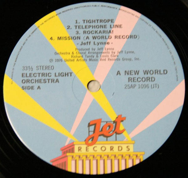 Electric Light Orchestra - A New World Record (LP, Album, RE, Emb)