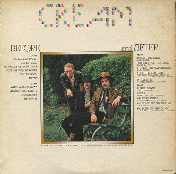 Cream (2) - Before And After (2xLP, Comp, Gat)