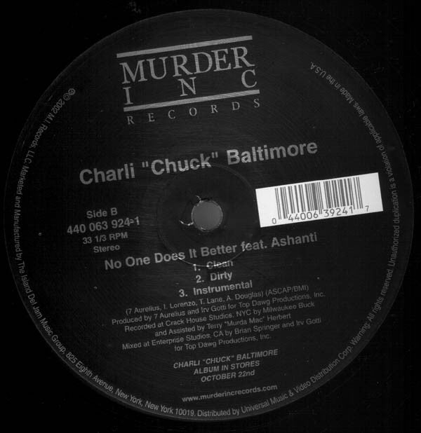Charli ""Chuck"" Baltimore* - Diary (12"")