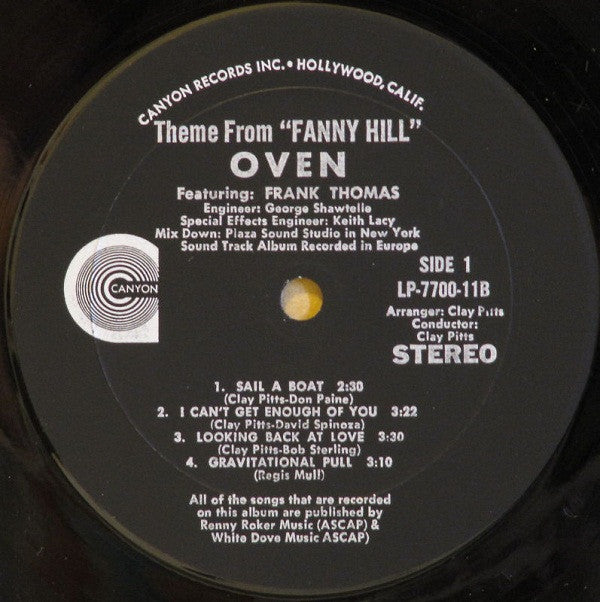 Oven - Fanny Hill - Original Music From The Film (LP, Album)