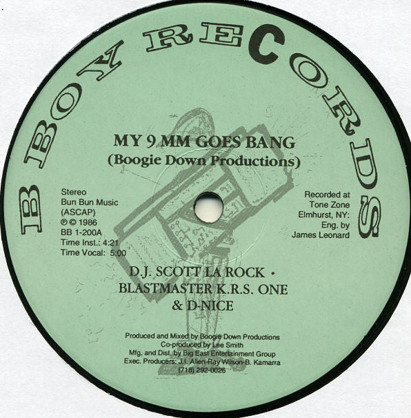 Boogie Down Productions - My 9mm Goes Bang (12"")
