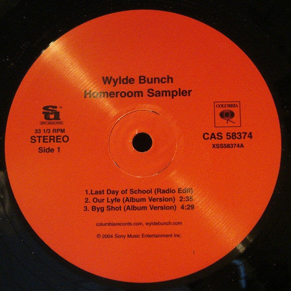 Wylde Bunch - Homeroom Sampler (12"", Smplr)