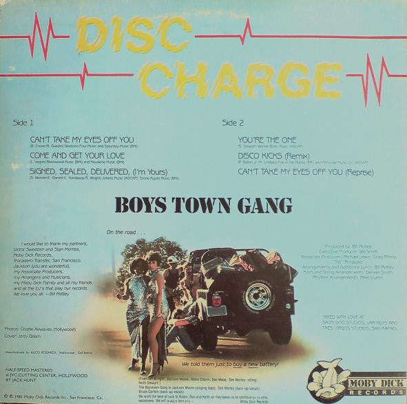 Boys Town Gang - Disc Charge (LP, Album, Hal)