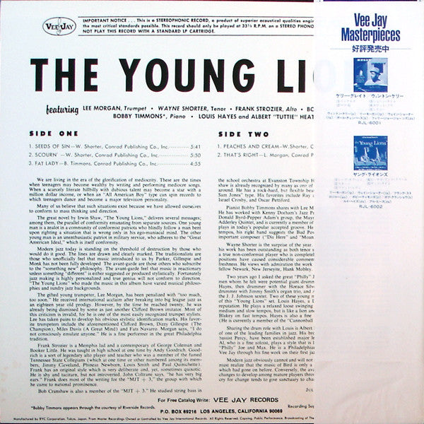 The Young Lions (7) - The Young Lions (LP, Album, RE)