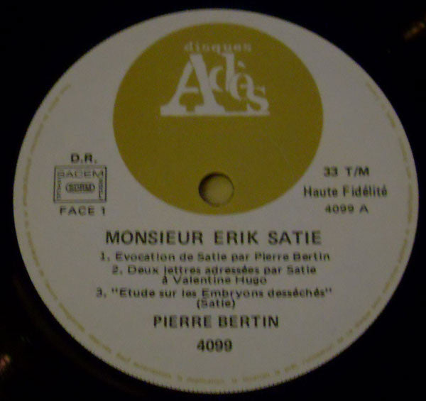 Erik Satie - Monsieur Erik Satie(2xLP, Gat + 7")