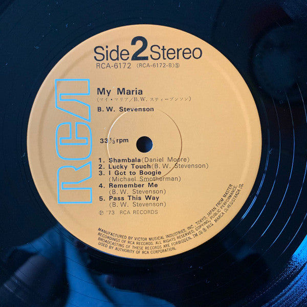 B. W. Stevenson* - My Maria (LP, Album)