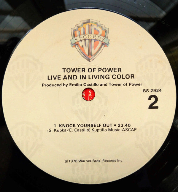 Tower Of Power - Live And In Living Color (LP, Album, Win)