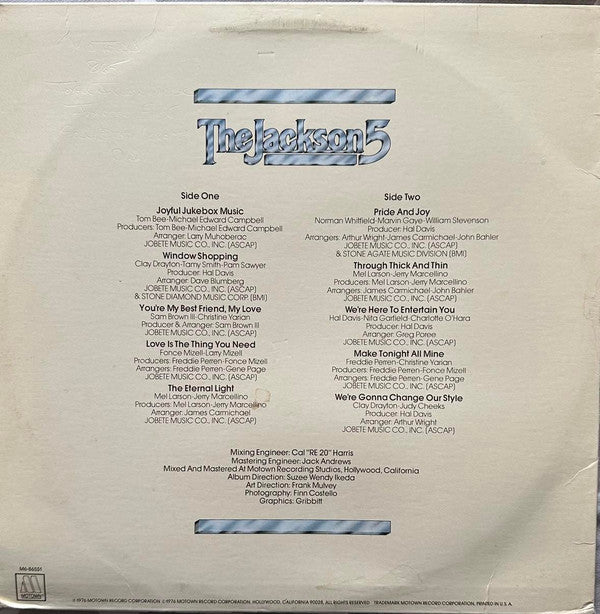 The Jackson 5 - Joyful Jukebox Music (LP, Album, Mon)
