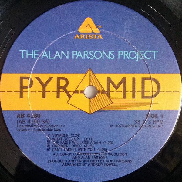The Alan Parsons Project - Pyramid (LP, Album, SXT)