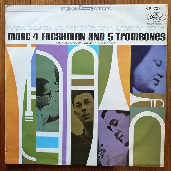 The Four Freshmen - More 4 Freshmen And 5 Trombones (LP, Album, Red)