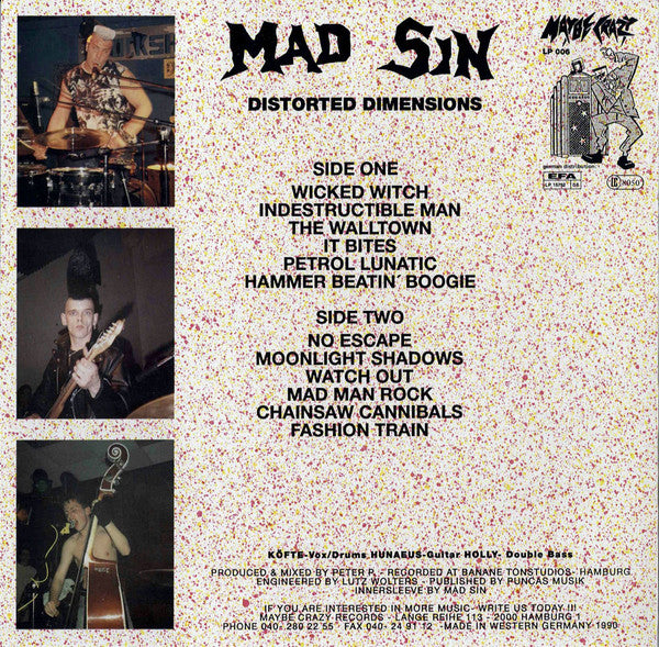 Mad Sin - Distorted Dimensions (LP, Album, Bla)