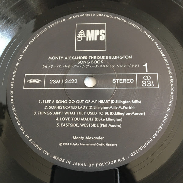 Monty Alexander - The Duke Ellington Song Book (LP, Album)