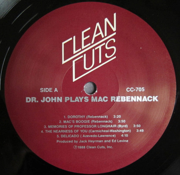 Dr. John - Dr. John Plays Mac Rebennack (LP)