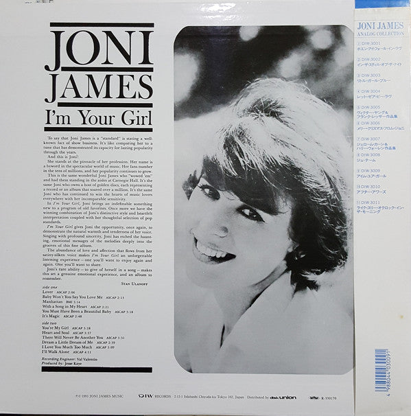 Joni James - I'm Your Girl (LP, Album, RE)