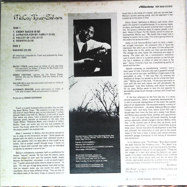 McCoy Tyner - Sahara (LP, Album)