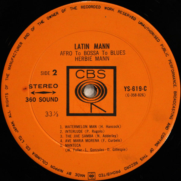 Herbie Mann - Latin Mann (Afro To Bossa To Blues) (LP, Album)