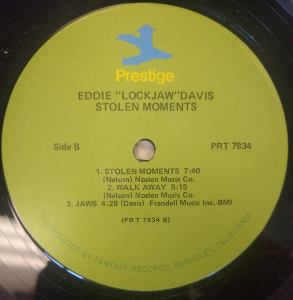 Eddie ""Lockjaw"" Davis Big Band - Stolen Moments (LP, RE)
