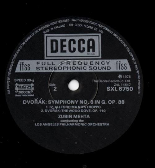 Antonín Dvořák - Symphony No.8 / The Wood Dove(LP)