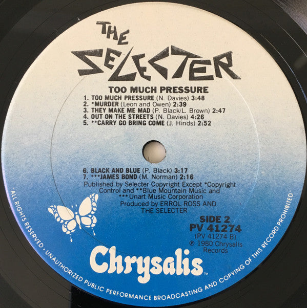 The Selecter - Too Much Pressure (LP, Album, RE)