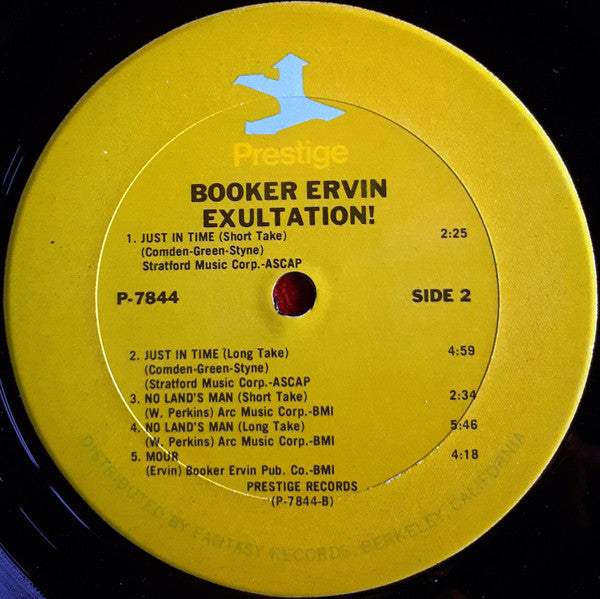 Booker Ervin - Exultation! (LP, Album, RE)