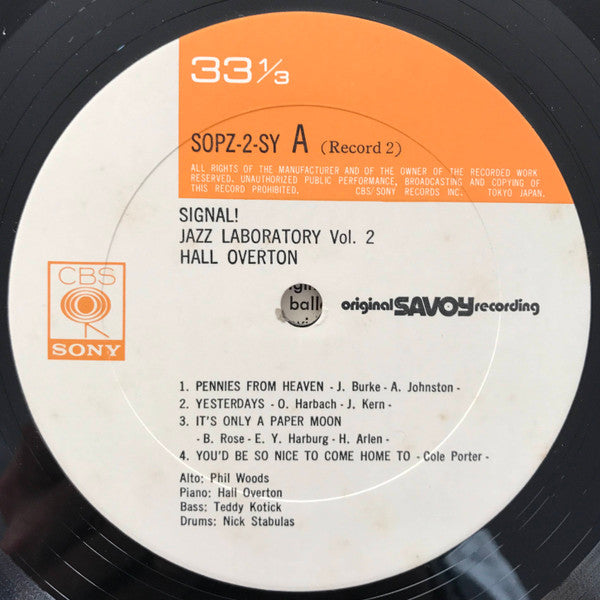 Hall Overton - Jazz Laboratory Series Vol. 2 (LP, Album)