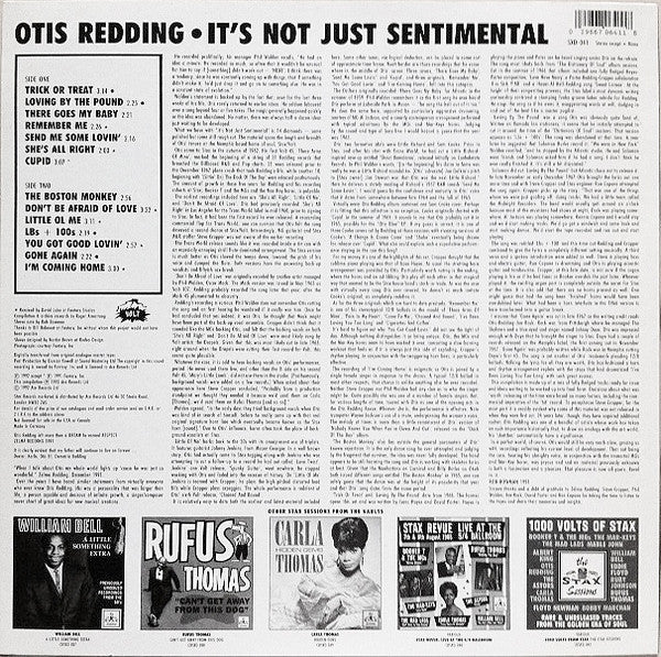 Otis Redding - It's Not Just Sentimental (LP, Pin)