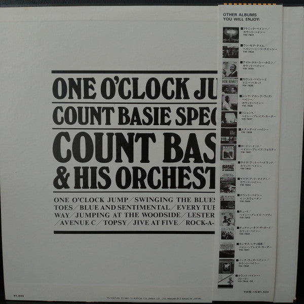 Count Basie Orchestra - One O'Clock Jump: Count Basie Special(LP)