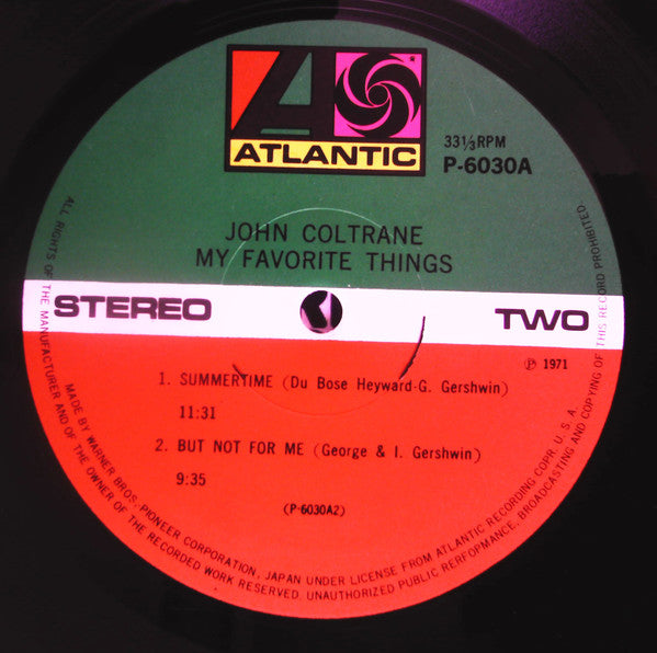 John Coltrane - My Favorite Things (LP, Album, RE)