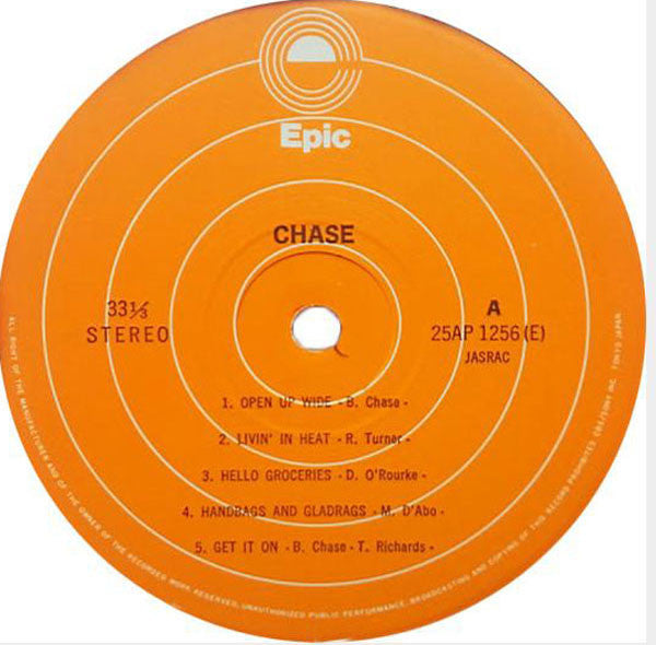 Chase (5) - Chase (LP, Album, RE)