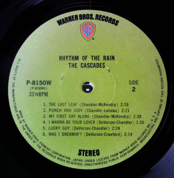 The Cascades (2) - Rhythm Of The Rain (LP, Album, RE, Gre)