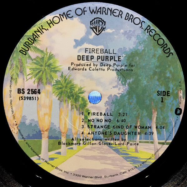 Deep Purple - Fireball (LP, Album, RE, Los)