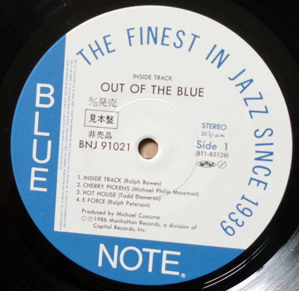 Out Of The Blue (3) - Inside Track (LP, Album, Promo)