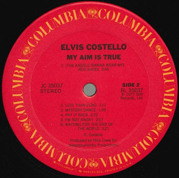 Elvis Costello - My Aim Is True (LP, Album, RP, Pit)