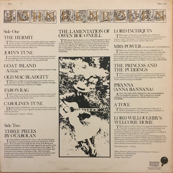 John Renbourn - The Hermit (LP, Album)