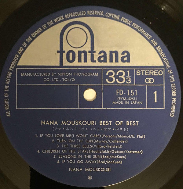 Nana Mouskouri - Best Of Best (LP, Comp)