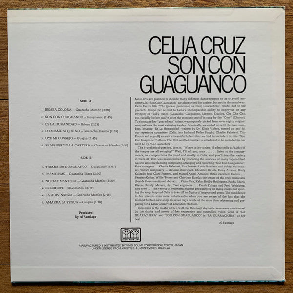 Celia Cruz - Son Con Guaguancó (LP, Album, RE)