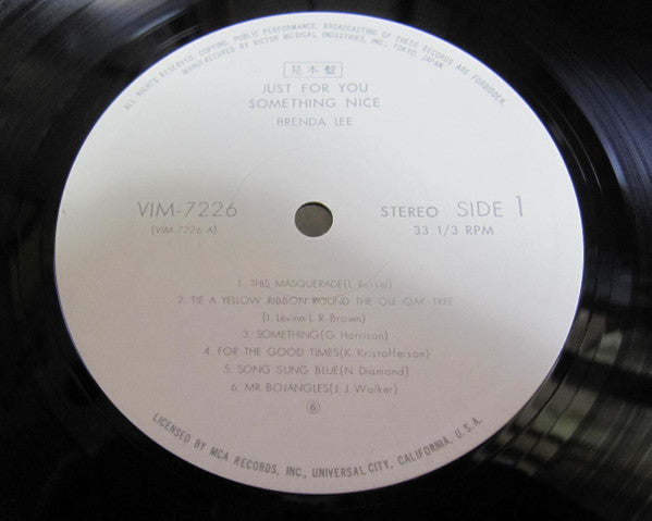 Brenda Lee - Just For You Something Nice (LP, Album, Promo)