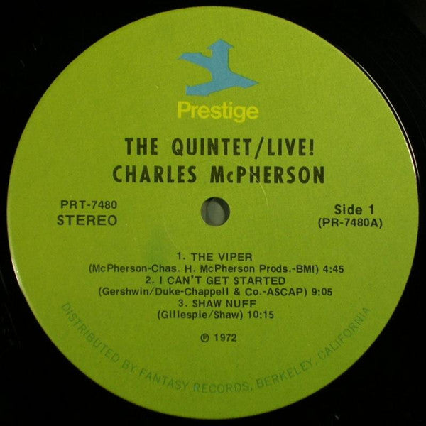 Charles McPherson - The Quintet/Live! (Recorded Live At The Five Sp...