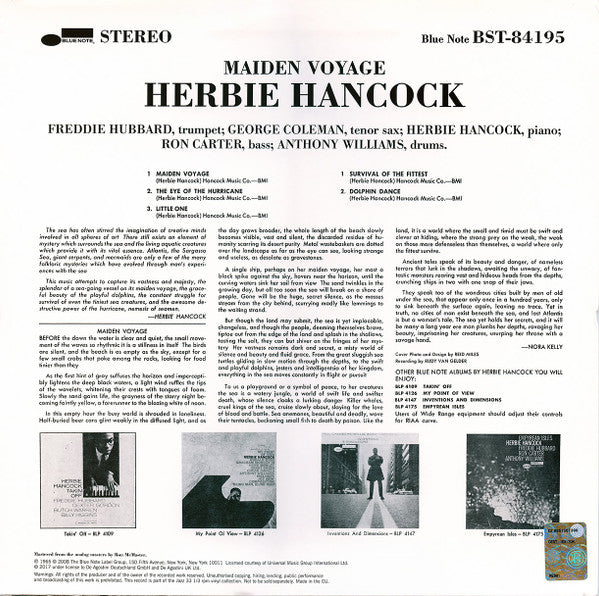 Herbie Hancock - Maiden Voyage (LP, Album, RE, 180)