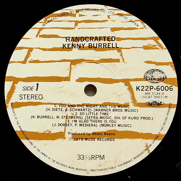 Kenny Burrell - Handcrafted (LP, Album)