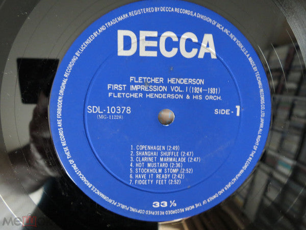 Fletcher Henderson - First Impressions Volume 1 (1924-1931) (LP, Comp)