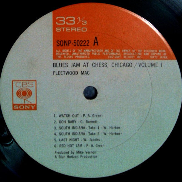 Fleetwood Mac - Blues Jam At Chess, Chicago Vol.1(LP, Album)