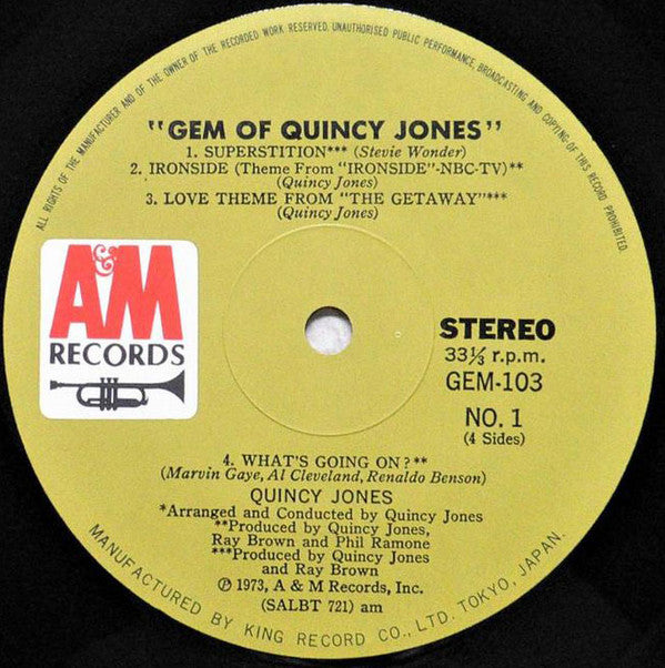 Quincy Jones - Gem Of Quincy Jones (2xLP, Comp + 7"", Single)