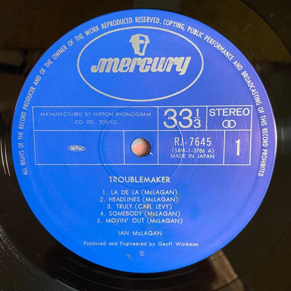 Ian McLagan - Troublemaker (LP, Album)