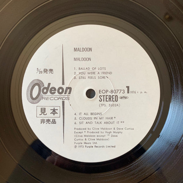 Maldoon* - Maldoon (LP, Album, Promo)