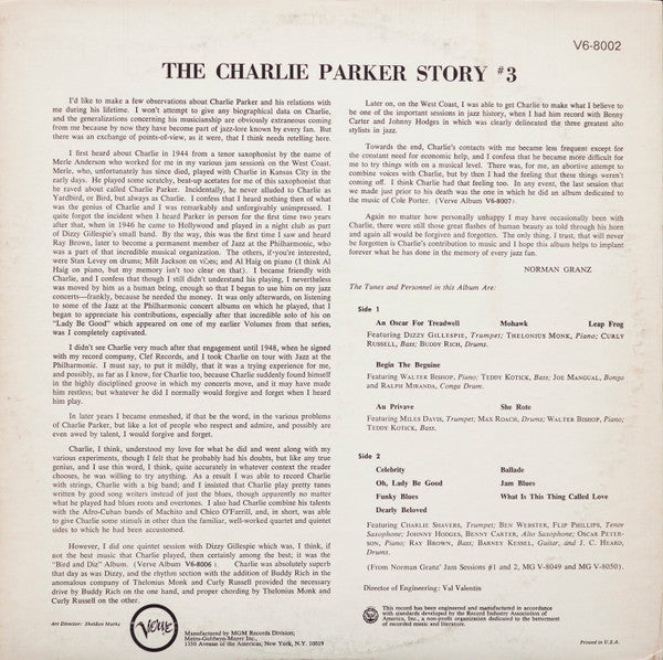 Charlie Parker - The Charlie Parker Story Vol. 3 (LP, Comp, RE)