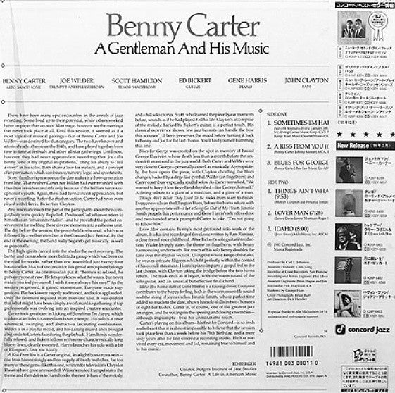 Benny Carter - A Gentleman And His Music (LP, Album)