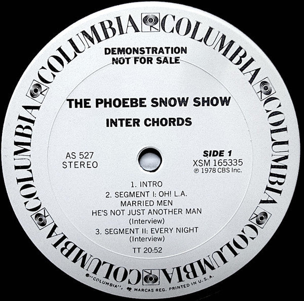 Phoebe Snow - Inter-chords (LP, Album, Promo)