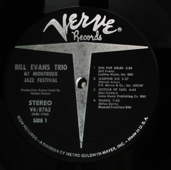 Bill Evans - At The Montreux Jazz Festival (LP, Album)