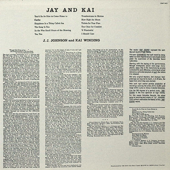 J. J. Johnson* And Kai Winding - Jay And Kai (LP)